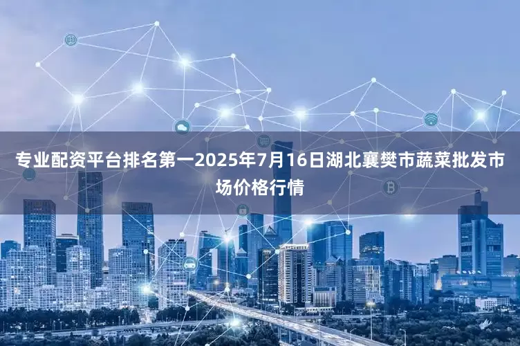 专业配资平台排名第一2025年7月16日湖北襄樊市蔬菜批发市场价格行情